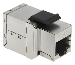 Delock Keystone modul RJ45 samice-samice Cat6 modrý / Keystone modul / Kovové provedení