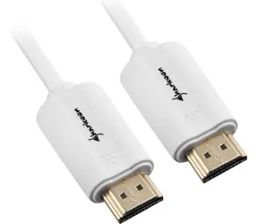 Sharkoon bílá / Kabel HDMI (M) - HDMI (M) / 4K / Ethernet / 1 m