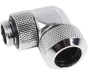 Alphacool Eiszapfen 13mm chromová / Šroubení HardTube / 90° / G1/4" / mosazné a akrylové trubky