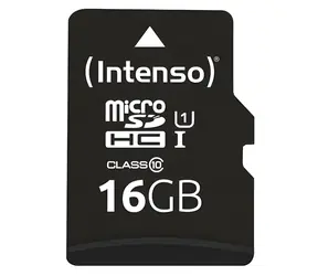 Intenso UHS-I Performance 16GB / Paměťová karta microSDXC / Class 10 / UHS-I U1 / čtení 90 MB/s