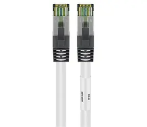 Goobay CAT8.1 S/FTP (PiMF) 3m bílá / Patch kabel / RJ-45 / 2 GHz / 40 Gigabit Ethernet