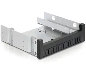 Delock 47200 černá / Rámeček pro HDD / 5,25” na 3,5” / kov, plast
