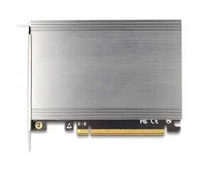 DeLock 90210 / Řadič 4x M.2 NVMe / PCIe x16 4.0 / Chladič + LED