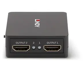 Lindy 38358 černá / HDMI splitter / 2 porty / 18 Gbps / 4K 60Hz / HDCP 2.2