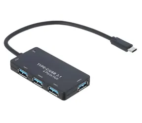 Akyga USB-C hub / Rozbočovač USB / 4 porty / USB 3.1 / kabel 20 cm