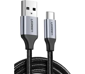 Ugreen 60124 černá / Kabel USB-A - USB-C / 0,25 m / rychlé nabíjení