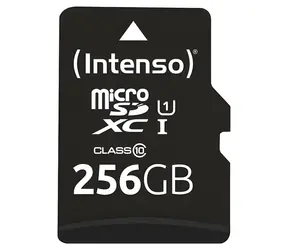 Intenso UHS-I Performance 256GB / Paměťová karta microSDXC / UHS-I / Class 10 / U1 / čtení 90 MB/s