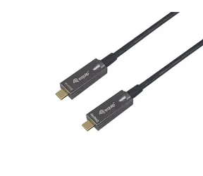Equip AOC černá / Kabel USB-C / 10 Gbit/s / PD 60W / 15 m / 4K 60Hz