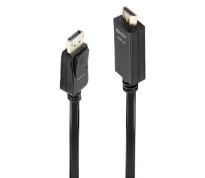 Lindy černá / Adaptér / DisplayPort - HDMI / 2 m / 4K 30Hz