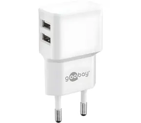 Goobay bílá / Nabíječka / 2x USB-A / 2,4 A