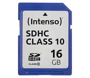 Intenso 16GB / Paměťová karta SDHC / Class 10 / čtení 20 MB/s / zápis 12 MB/s