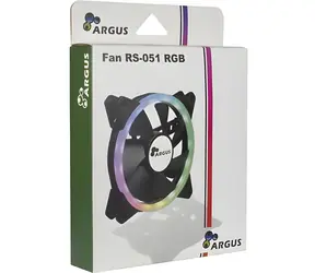 Inter-Tech Argus RS-051 černá / Ventilátor / 120 mm / RGB / 900 ot./min / 2-pin