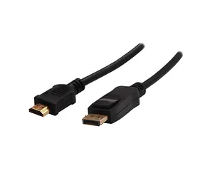 Logo DisplayPort - HDMI 1 m černá / Video kabel / 4K/30 Hz / Jednosměrný signál