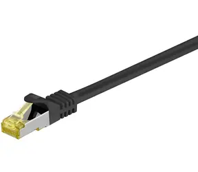Goobay Cat7 S/FTP černá / Patch kabel / RJ-45 / 1 m / LSZH