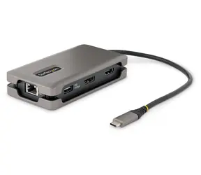 StarTech USB-C multiport dokovací stanice šedá / Dokovací stanice / HDMI / DisplayPort / USB-A / RJ-45