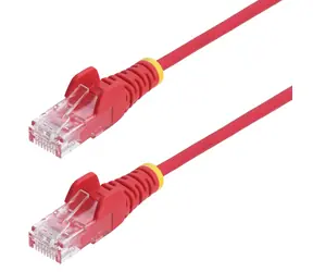 StarTech CAT6 Slim 2m červená / Síťový kabel / UTP / RJ-45 / PoE
