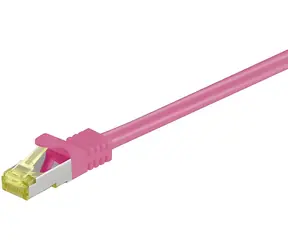 Goobay 91605 růžová / Patch kabel / SFTP / Cat7 / 2m / LSZH