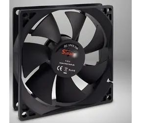 Inter-Tech F-92-S černá / Ventilátor / 92x92x25 mm / 1500 ot/min / 24 dB / 3pin