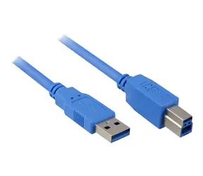 Sharkoon USB 3.0 A-B černá / USB kabel / USB-A - USB-B / 5 Gbit/s / 1m