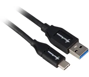 Sharkoon USB-A - USB-C 1m černá / Kabel / USB 3.2 Gen 2 / 10 Gbit/s