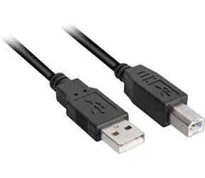 Sharkoon černá / Kabel / USB 2.0 A-B / 5 m
