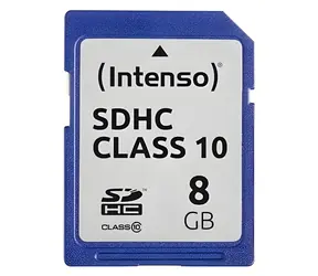 Intenso 8GB / Paměťová karta SDHC / Class 10 / čtení 20 MB/s / zápis 12 MB/s