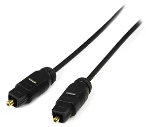 Neutralle Toslink samec - samec černá / Optický audio kabel / SPDIF / 2m