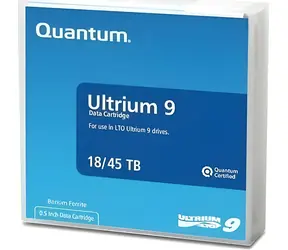 Quantum LTO-9 Ultrium kazeta 18TB / Datová páska / komprese až 45TB / poměr 2,5:1