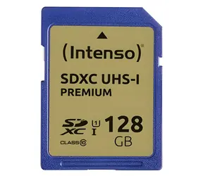 Intenso 128GB / Paměťová karta / SDXC / Class 10 / UHS-I / čtení: až 45 MB/s