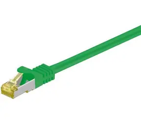Goobay S/FTP Cat7 zelená / Patch kabel / RJ-45 / 0,25 m / LSZH