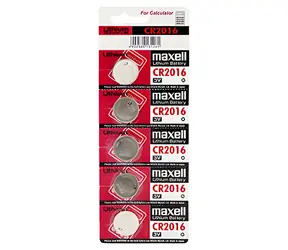 Maxell CR2016 / Knoflíková baterie / Lithium / 3V / 5 ks