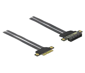 DeLock Riser Card PCIe x4 na x4 / Riser card / Flexibilní kabel 30 cm / PCIe 3.0