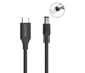 Unitek C14119BK-1.8M / Nabíjecí kabel USB-C - DC 5,5 mm / pro notebooky Acer / 65 W / 1,8 m