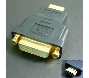 LOGO HDMI - DVI-D (24+1) černá / Redukce / Zlacené konektory / Dual link / Full HD