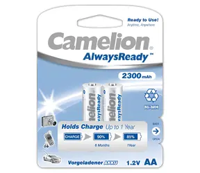 Camelion AlwaysReady / Nabíjecí baterie / AA (R06) / Ni-MH / 2300 mAh / 2 ks