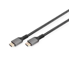 Digitus HDMI 2.1 8K 1 m černá / Kabel / HDMI - HDMI / 48 Gbit/s / 7680x4320 / 120 Hz / HDR