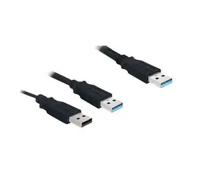 Delock USB Type-A - Type-A / USB kabel / USB 3.2 Gen 1 (5 Gbps) / 60 cm