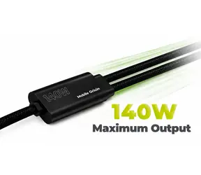 Mobile Origin CB10 140W černá / Nabíjecí kabel / USB-C / USB-C / Y-kabel / 1,2 m