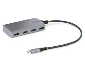 StarTech šedá / USB-C Hub / 4 porty / 5 Gbps / kabel 0,3 m