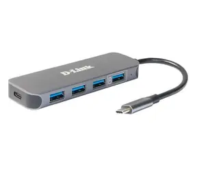 D-Link DUB-2340 / USB hub / 4x USB-A 3.2 Gen1 / USB-C PD nabíjení / 5 portů