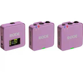 Rode Wireless GO III lila / Bezdrátový mikrofonní systém / 2,4 GHz / dosah 260 m / 32bit float záznam
