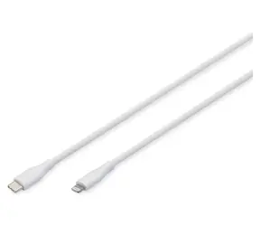 Digitus bílá / Nabíjecí a datový kabel / USB-C - Lightning / MFI / PD 60W / 1 m