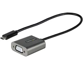 StarTech adaptér USB-C na VGA bílá / Adaptér / 1920x1200 / vestavěný kabel 0,3 m