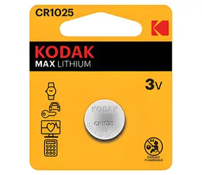 Kodak MAX CR1025 / Knoflíková baterie / Lithiová / 3V / 2 ks