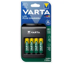 Varta LCD Plug Charger+ / Nabíječka baterií / AA / AAA / 9V / USB výstup