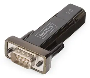 Digitus DA-70167 černá / Adaptér / RS232 na USB 2.0 / FTDI / 80 cm