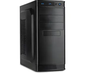 Inter-Tech IT-5905 černá / Počítačová skříň / Midi-Tower / ATX / 2x USB 3.2 Gen1 / 34 l