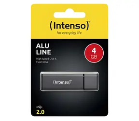 Intenso Alu Line černá / Flash disk / 4 GB / USB 2.0