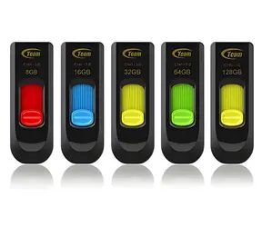 Team Group C145 32GB černá - žlutá / Flash disk / USB-A 3.2 Gen 1 / čtení 75 MB/s