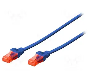 Digitus modrá / Patch kabel / Cat6 / U/UTP / LSZH / 0,25 m
